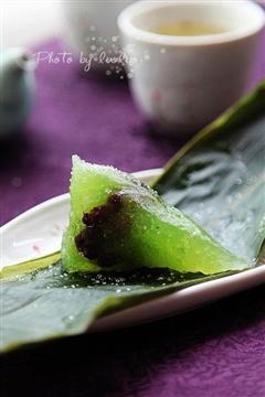 水晶蜜豆粽