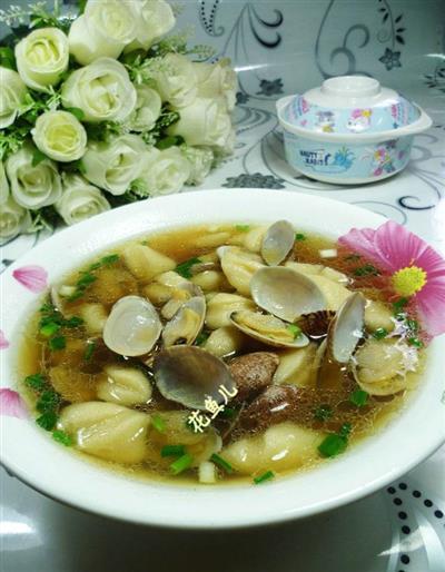 花蛤面疙瘩汤