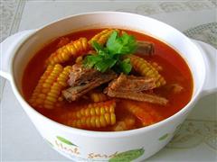 菜香玉米排骨汤