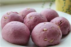 花生紫薯馒头