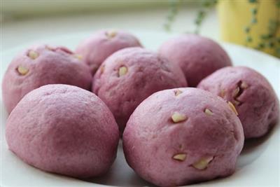 花生紫薯馒头