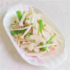 海鲜菇炒蟹柳
