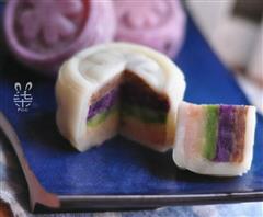 彩虹冰皮月饼