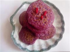 紫薯杂粮芝麻饼