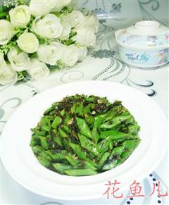 橄榄菜炒油豆角