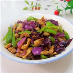 紫包菜炒肉