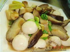 葱烧海参烩口蘑