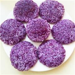 枣泥紫薯米花饼