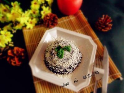 椰香黑米糯米饭