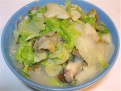 海螺炒白菜片