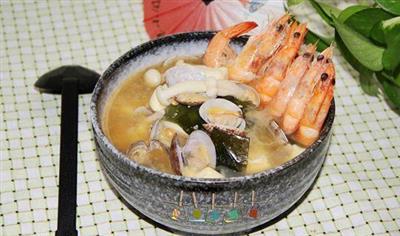 鲜虾味噌汤