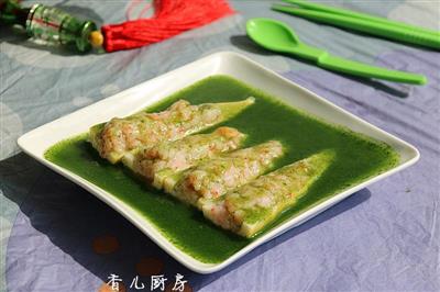 翡翠虾滑醸竹笋