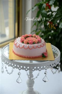 玫瑰花环蛋糕