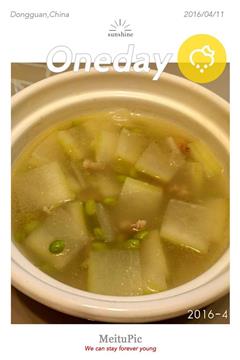 青豆冬瓜肉片汤的热量