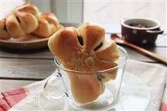 蜜豆花型面包