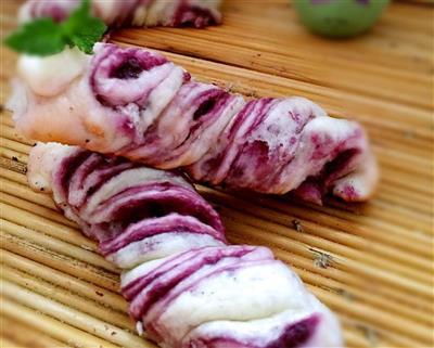 香煎紫薯卷