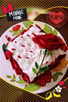 玫瑰花浪漫蛋糕
