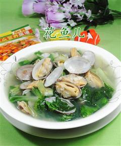 小白菜花蛤汤