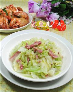 咸肉炒圆白菜