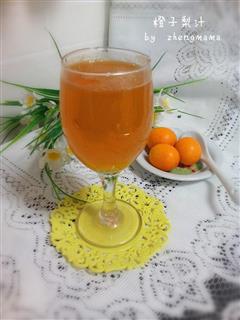 橙子梨汁