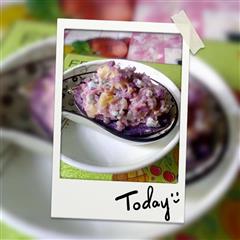 紫薯沙拉小船