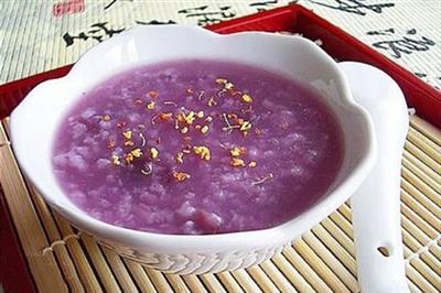 紫薯芝麻核桃粥
