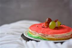 彩红千层蛋糕
