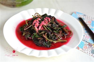 蒜茸红苋菜