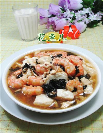 紫菜虾仁豆腐
