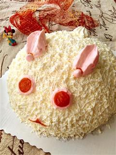 雪兔蛋糕