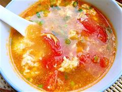 番茄榨菜蛋湯
