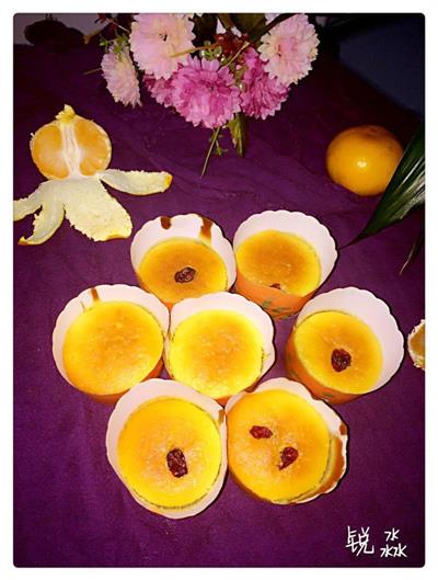 橘子海绵杯子蛋糕