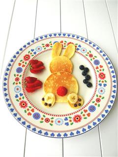 小兔子香蕉松饼