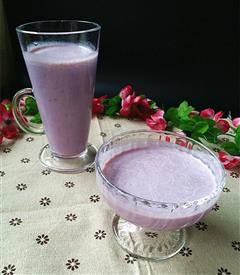 紫薯花生炼乳汁