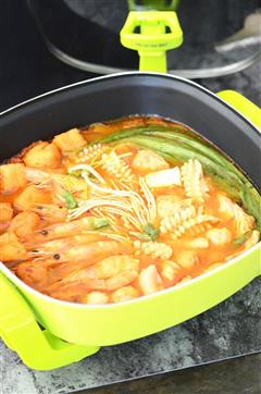 辣白菜海鲜锅的热量
