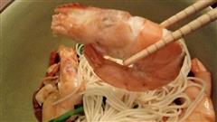 麻油虾面线