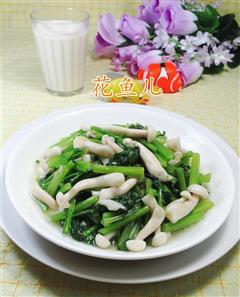 白玉菇炒芹菜