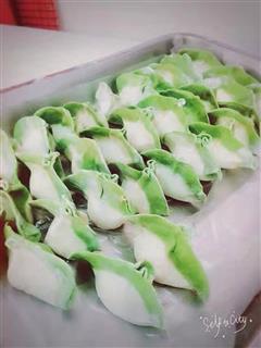 青汁白菜水饺