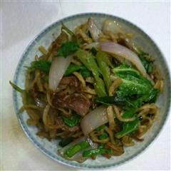 炒豆粑