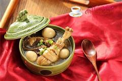 茶树菇鹌鹑蛋土鸡汤