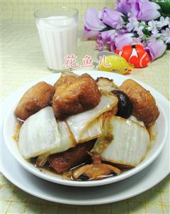 油豆腐香菇白菜