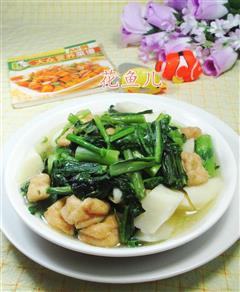 油豆腐山药油菜蕻