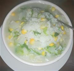 萝卜玉米青菜粥