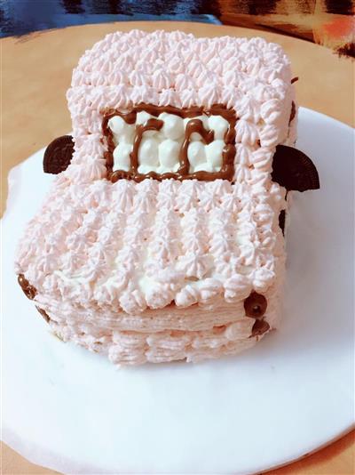 小汽车生日蛋糕