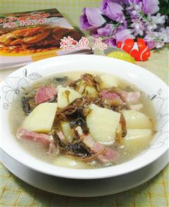 梅干菜咸肉煮土豆
