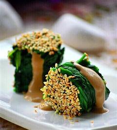 芝麻菠菜卷