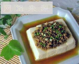 榄菜肉末蒸豆腐
