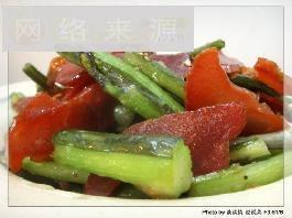 红菜苔炒腊肉