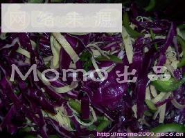 紫椰菜青椒腐皮丝