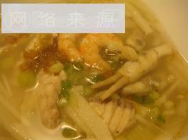 台式竹笋海鲜汤泡饭